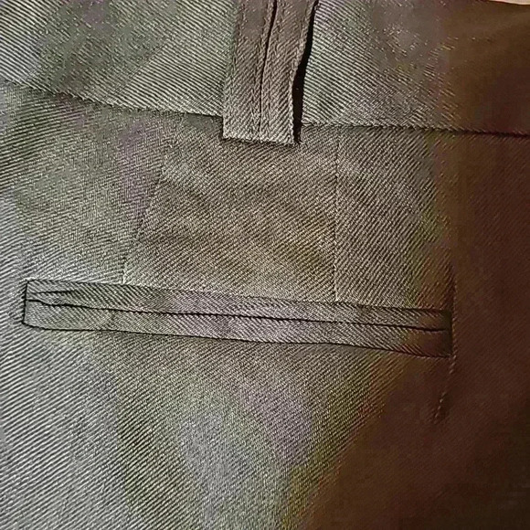 Alfani Women's pants sz 16W color brown wide leg flat front palazzo linen blend - Picture 14 of 15